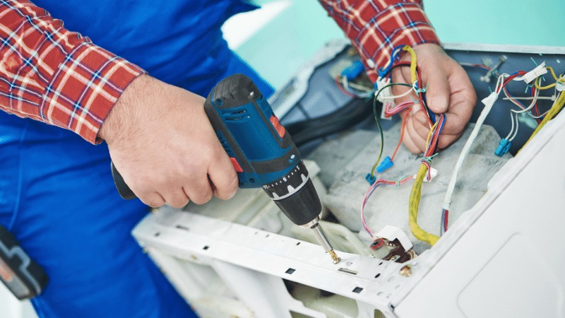 Kula ECA ECA çamaşır makinesi kart tamiri – Su almama arızası orijinal parça ile giderildi. - Teknik servis örneği